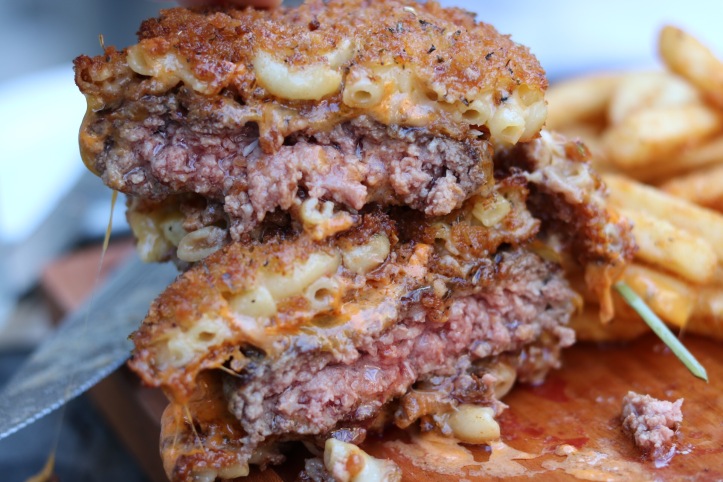 Mac and cheese burger